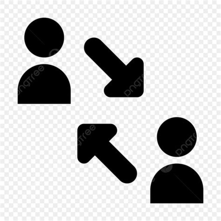 Glyphs Silhouette Vector PNG, Swap User Glyph Icon Vector, User Icons